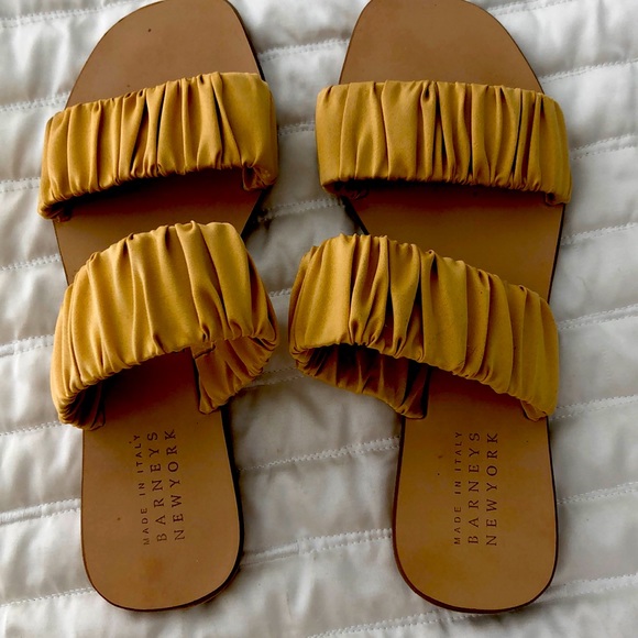 Barneys New York Shoes - Barney’s of New York Cute Gold Sandals
